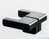 New Trendy Eventa Black Chrome kabina prysznicowa kwadratowa 90x90x200 cm przejrzyste czarny połysk EXK-6211